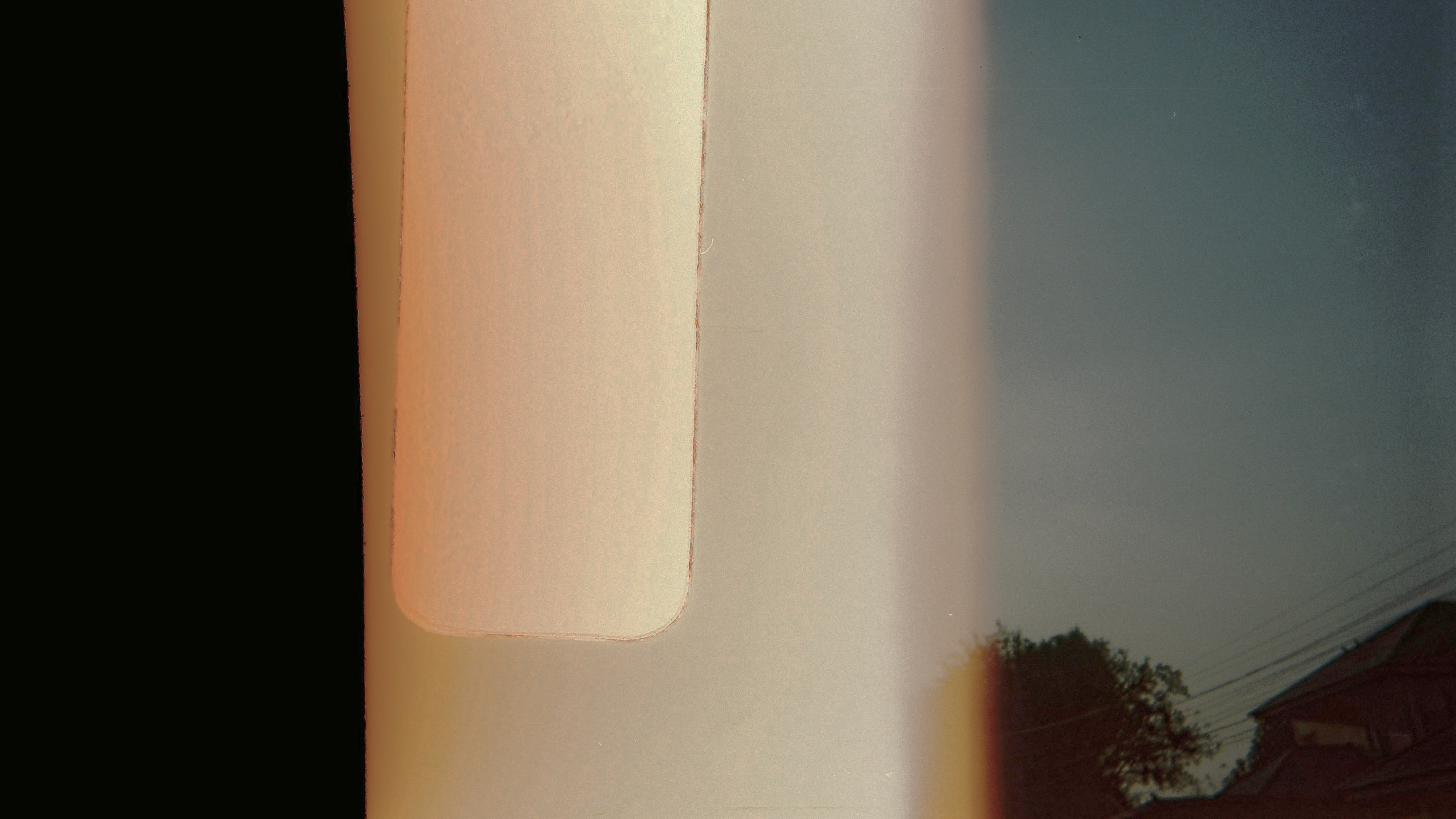 Image of light-damaged photographic film.